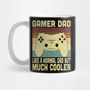 Gamer Dad Like A Normal Dad But Much Cooler Vintage Video Gamer Lovers Mug